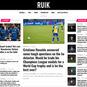 RUIK sport + Deepl API