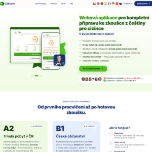 Webová aplikace pro kompletní přípravu ke zkoušce z&nbsp;češtiny pro cizince czexam.cz